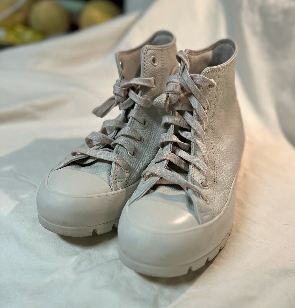 Converse Chuck Taylor All Star Lugged Leather High Top Women 8 Desert Sand A0390